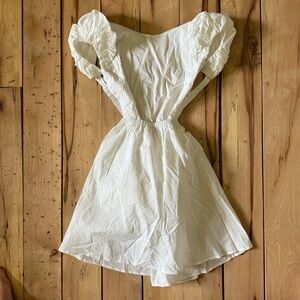 Petal and pup white mini dress